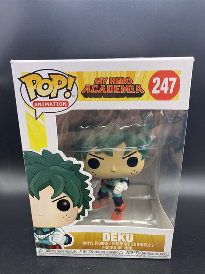 Funko Pop DEKU My Hero Academia #247 Vinyl Figure New Unopened Box. - toyscardscomics