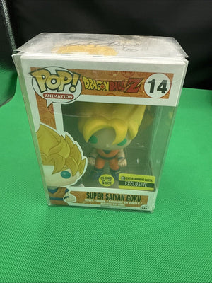Funko Pop Dragon Ball Z Super Saiyan Goku #14 Signed