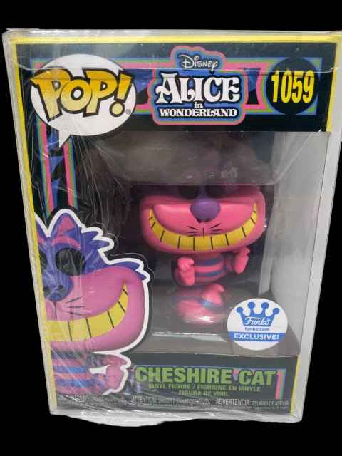 Funko PoP! Exclusive - #1059 Disney Alice in Wonderland "Cheshire Cat" with Pop Protector - toyscardscomics