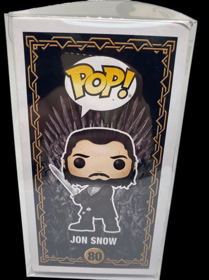 Funko PoP! Game of Thrones "Jon Snow" 80 with Pop Protector - toyscardscomics