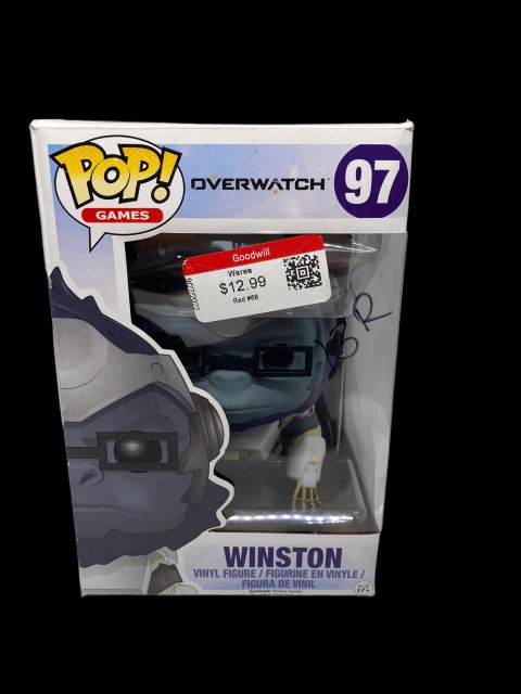 Funko PoP! Games Overwatch #97 "Winston" with Pop Protector - toyscardscomics