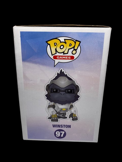 Funko PoP! Games Overwatch #97 "Winston" with Pop Protector - toyscardscomics