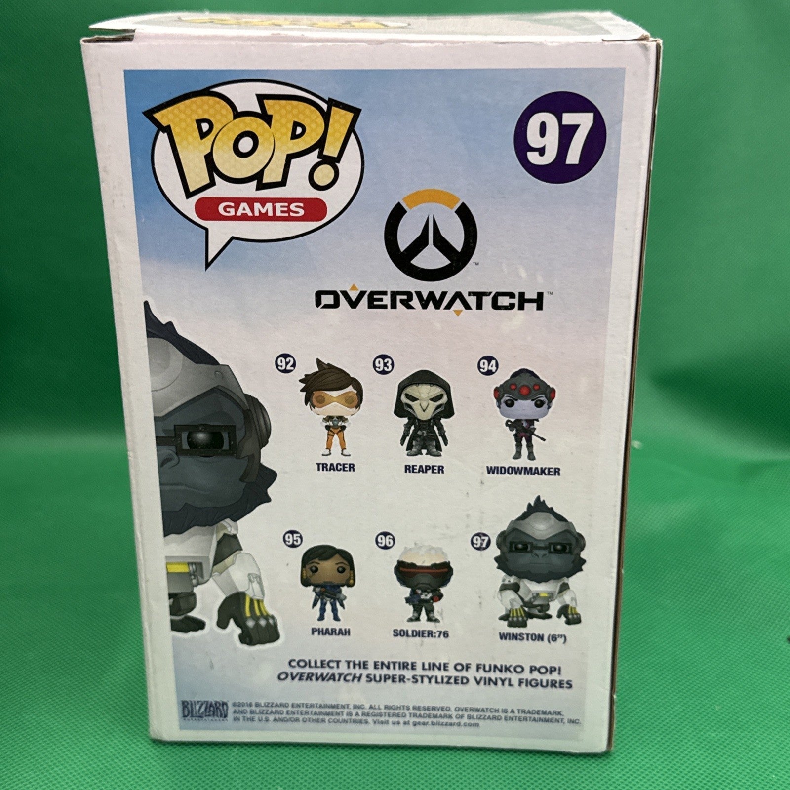 Funko POP! Games Overwatch Winston 97 Vinyl Figure DAMAGED BOX SEE PICS - toyscardscomics