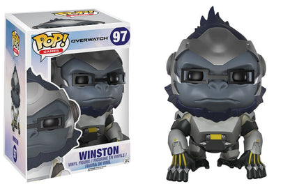 Funko POP! Games Overwatch Winston 97 Vinyl Figure DAMAGED BOX SEE PICS - toyscardscomics