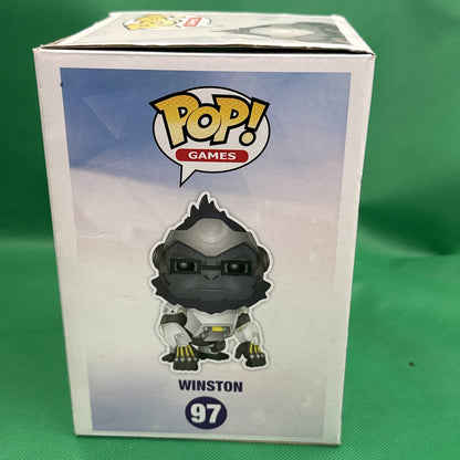 Funko POP! Games Overwatch Winston 97 Vinyl Figure DAMAGED BOX SEE PICS - toyscardscomics