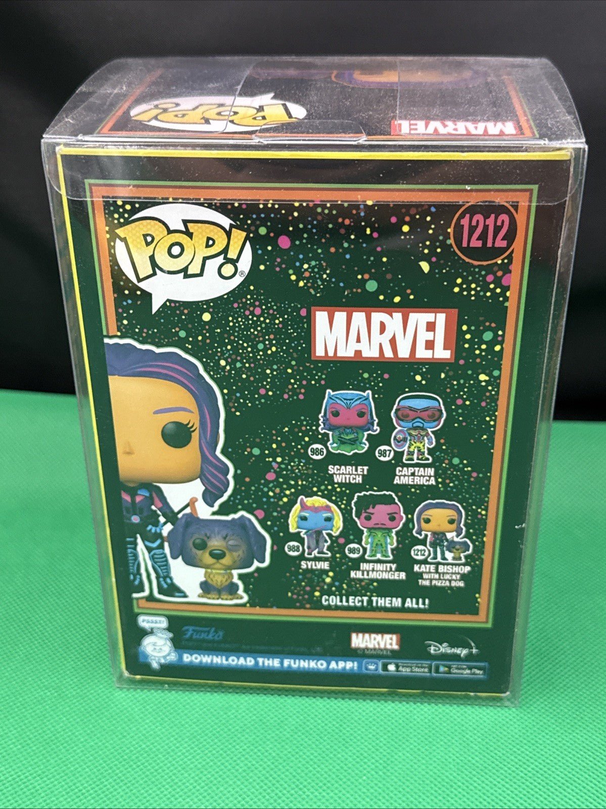 funko pop kate bishop 1212 black light - toyscardscomics