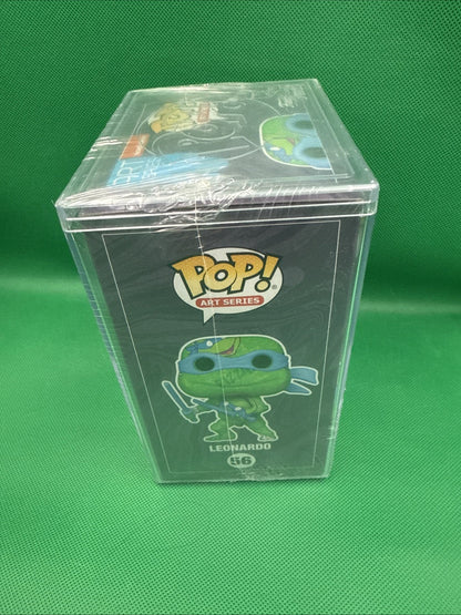 Funko Pop! LEONARDO ART SERIES TMNT Target Exclusive With Hard Case 56 - toyscardscomics