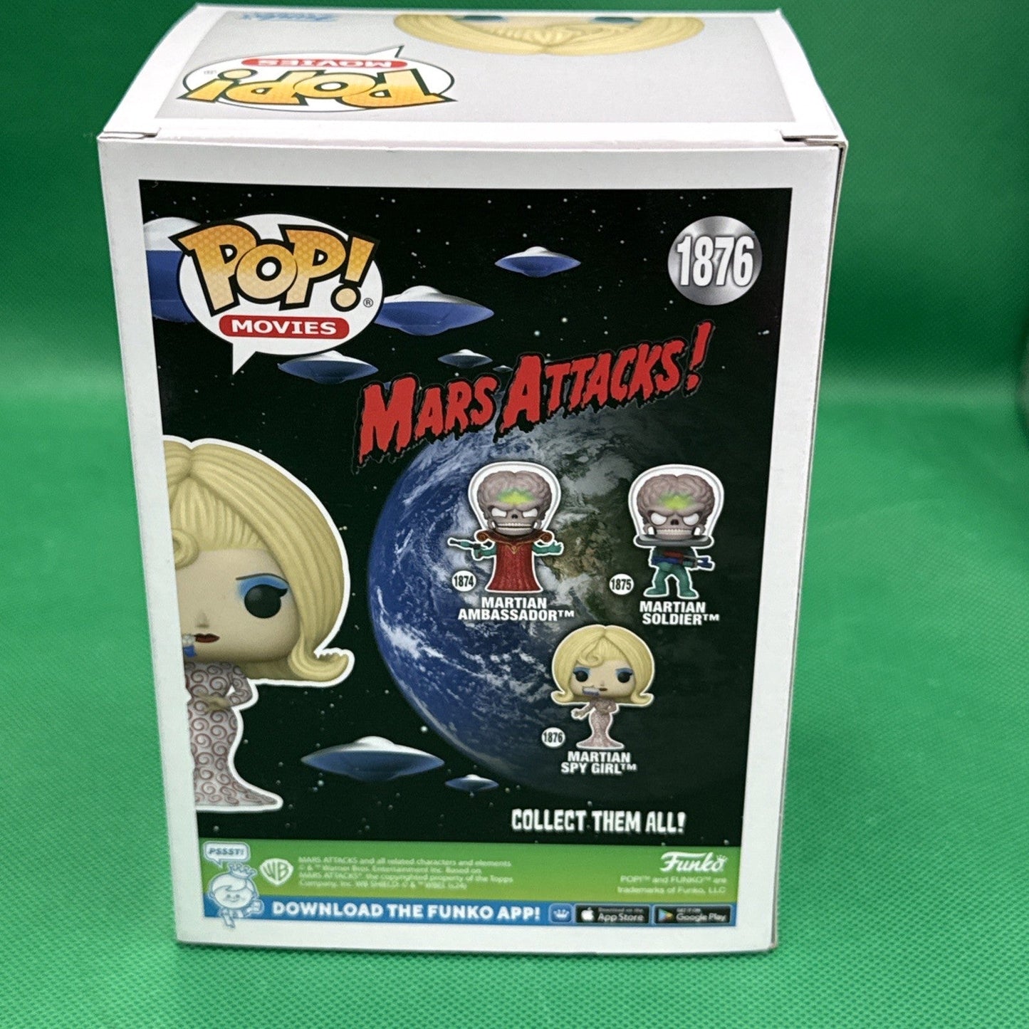 Funko Pop! Martian Spy Girl 1876 Mars Attack! Classic Tim Burton Sci - Fi Movie - toyscardscomics