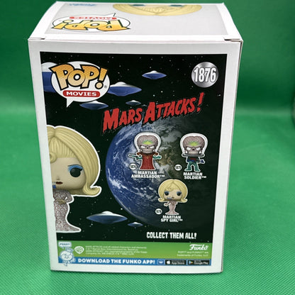 Funko Pop! Martian Spy Girl 1876 Mars Attack! Classic Tim Burton Sci - Fi Movie - toyscardscomics
