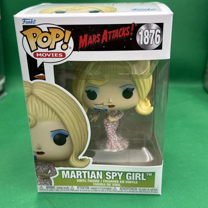 Funko Pop! Martian Spy Girl 1876 Mars Attack! Classic Tim Burton Sci - Fi Movie - toyscardscomics