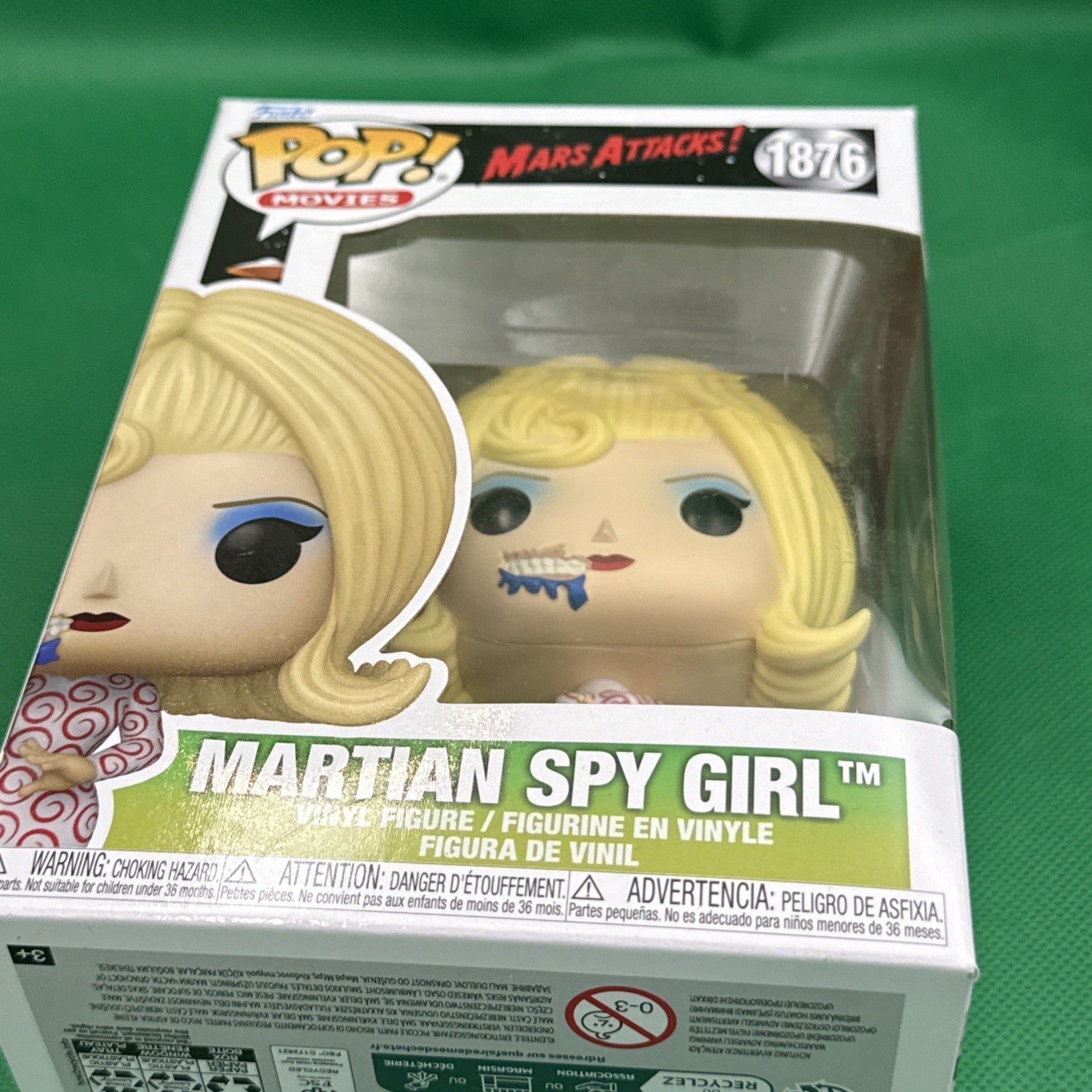 Funko Pop! Martian Spy Girl 1876 Mars Attack! Classic Tim Burton Sci - Fi Movie - toyscardscomics