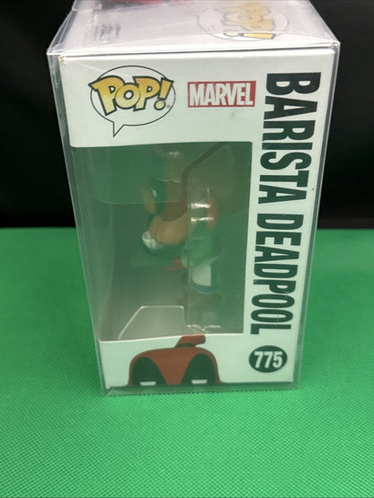 Funko Pop! Marvel - Coffee Barista Deadpool Bobble Head Vinyl Figure 775 - toyscardscomics