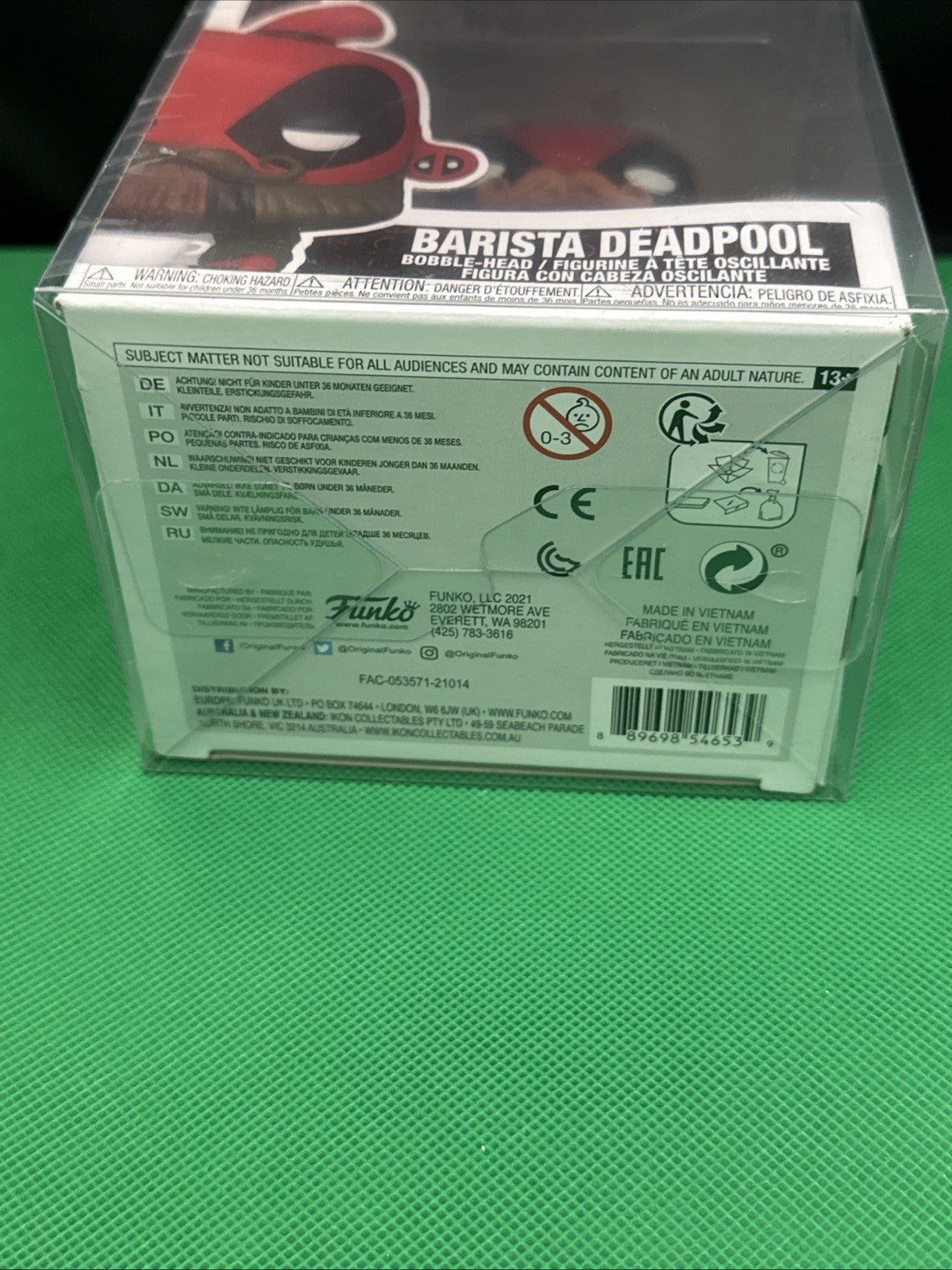 Funko Pop! Marvel - Coffee Barista Deadpool Bobble Head Vinyl Figure 775 - toyscardscomics