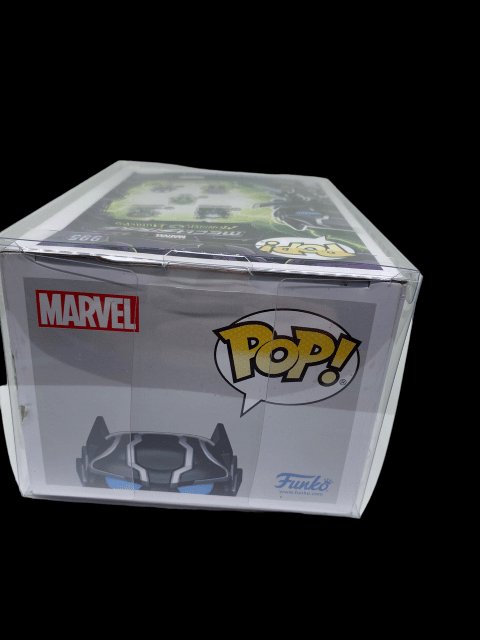 Funko PoP! Marvel Mech Strike Monster Hunter "Black Panther" 995 with Pop Protector - toyscardscomics