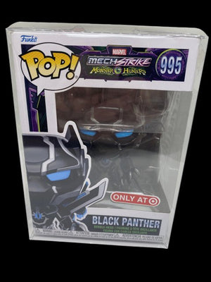 Funko PoP! Marvel Mech Strike Monster Hunter "Black Panther" 995 with Pop Protector