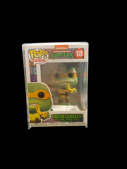 Funko Pop! Michelangelo #18 Retro Toys Teenage Mutant Ninja Turtles Vinyl Figure - toyscardscomics