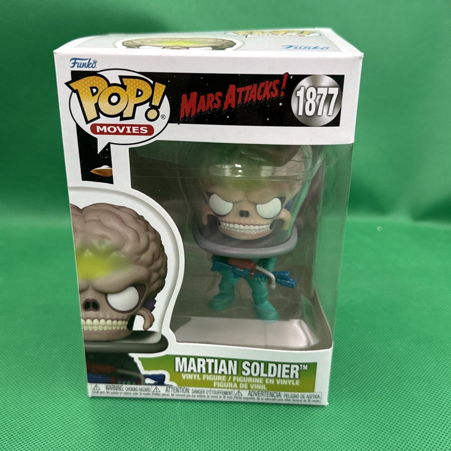 Funko Pop! Movies Mars Attacks Martian Soldier 1877 Specialty Series Vinyl - toyscardscomics