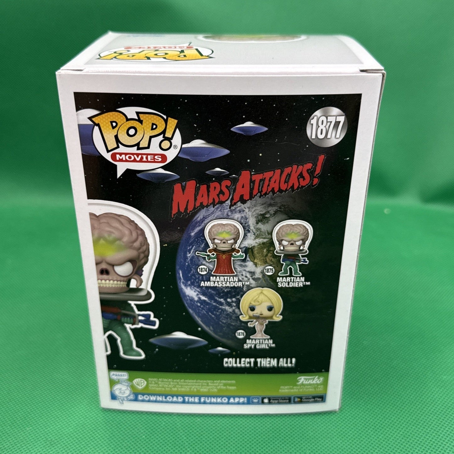 Funko Pop! Movies Mars Attacks Martian Soldier 1877 Specialty Series Vinyl - toyscardscomics
