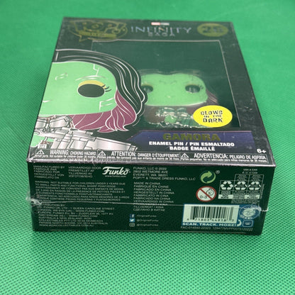 Funko Pop Pin Gamora Glow In The Dark, New 26 Guardians Of The Galaxy Box Ding - toyscardscomics