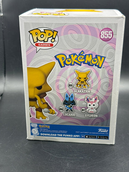 Funko Pop Pokemon Alakazam Generation 1 Vinyl Figure # 855 - toyscardscomics