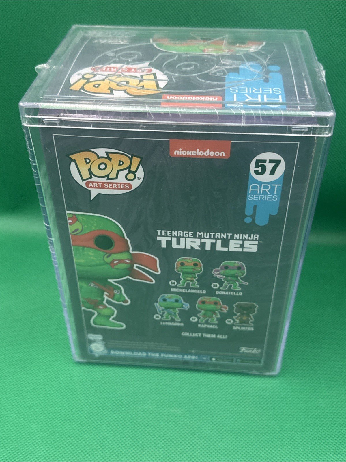 Funko Pop! Raphael Art Series TMNT Vinyl Figure 57 with Protector HARD CASE - toyscardscomics