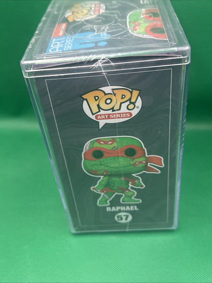Funko Pop! Raphael Art Series TMNT Vinyl Figure 57 with Protector HARD CASE - toyscardscomics