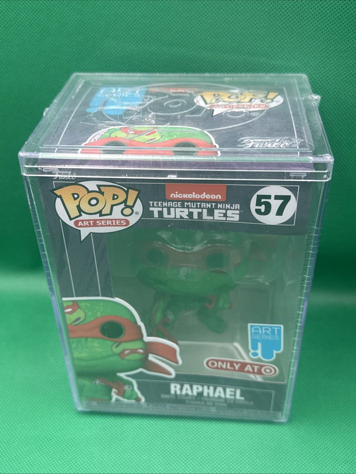 Funko Pop! Raphael Art Series TMNT Vinyl Figure 57 with Protector HARD CASE - toyscardscomics