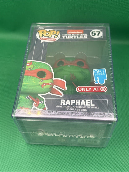 Funko Pop! Raphael Art Series TMNT Vinyl Figure 57 with Protector HARD CASE - toyscardscomics