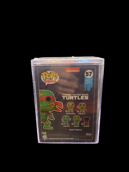 Funko Pop! Raphael Artist Series TMNT Vinyl Figure #57 with Protector Case - NEW - toyscardscomics