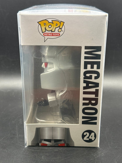Funko POP! Retro Toys:Transformers MEGATRON Figure #24 w/ Protector - toyscardscomics