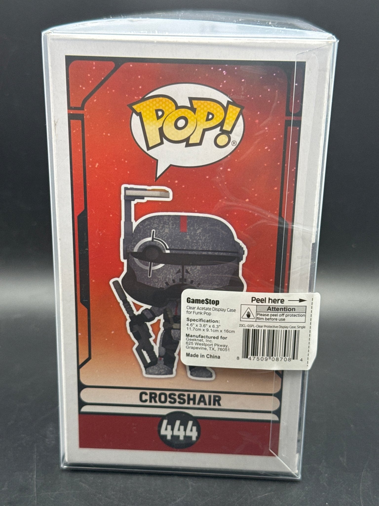 FUNKO POP! STAR WAES: BAD BATCH: CROSSHAIR #444 W/PROTECTOR - toyscardscomics