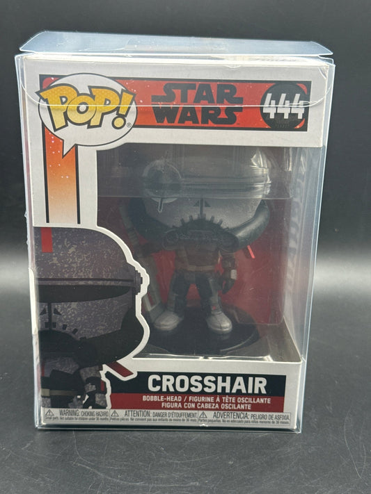 FUNKO POP! STAR WAES: BAD BATCH: CROSSHAIR #444 W/PROTECTOR - toyscardscomics