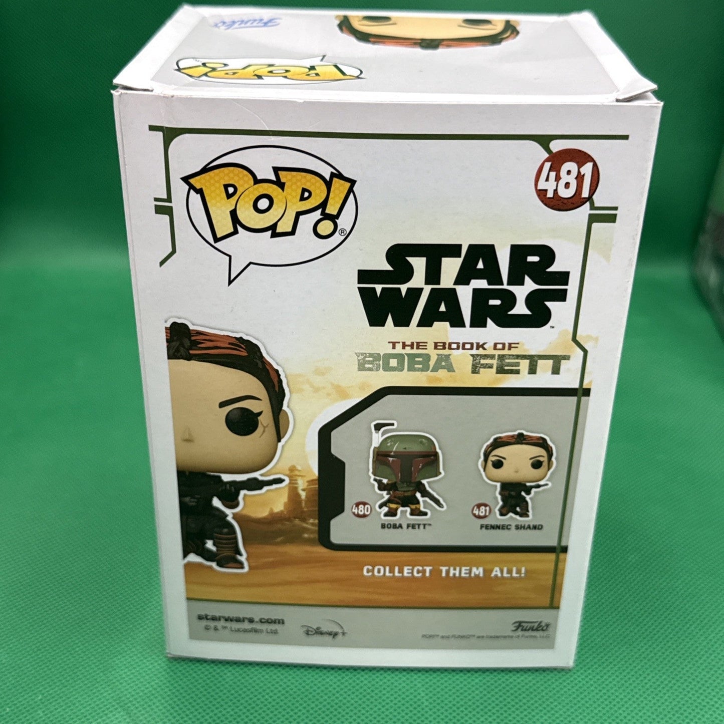 Funko Pop , Star Wars  481 Fennec Shand Bobble - Head - toyscardscomics