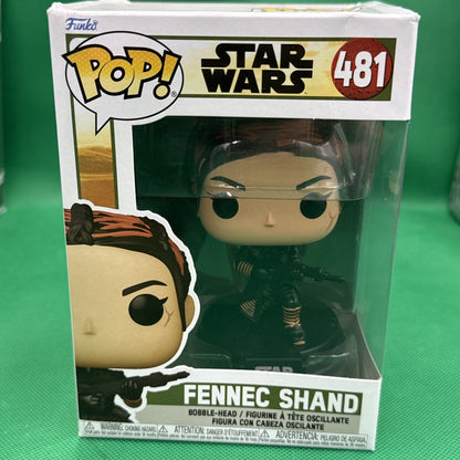 Funko Pop , Star Wars  481 Fennec Shand Bobble - Head - toyscardscomics