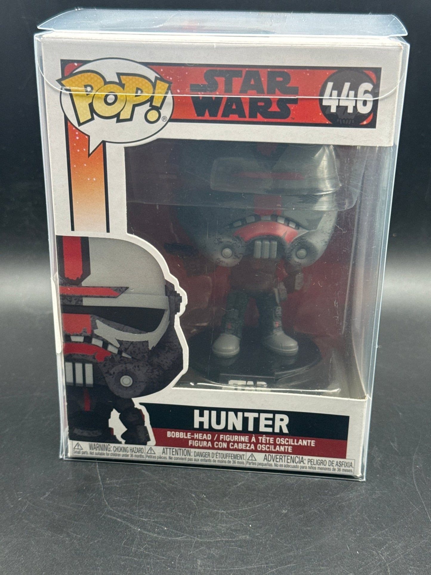 Funko POP! Star Wars: Bad Batch HUNTER Figure #446 w/ Protector - toyscardscomics