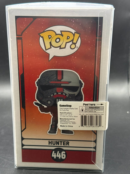 Funko POP! Star Wars: Bad Batch HUNTER Figure #446 w/ Protector - toyscardscomics