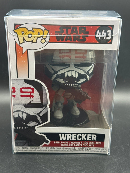 Funko PoP! STAR WARS THE BAD BATCH WRECKER #443 NM/MINT +Protector - toyscardscomics