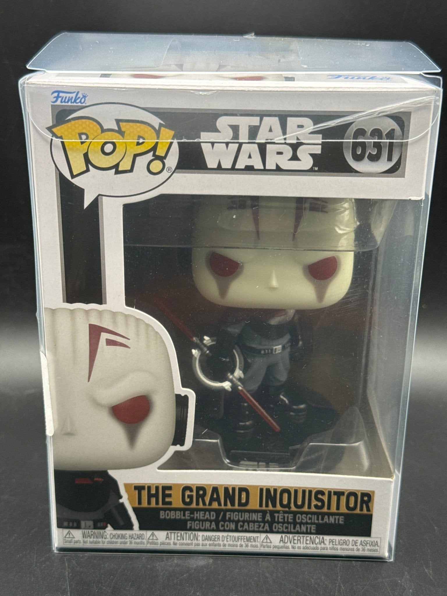 FUNKO POP! STAR WARS: THE GRAND INQUISITOR W/ PROTECTOR VINYL ACTION FIGURE #631 - toyscardscomics