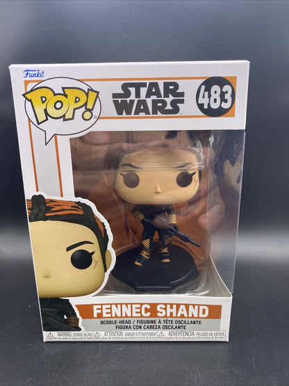 Funko Pop! Star Wars The Mandalorian Fennec Shand #483 Vinyl Figure New - toyscardscomics