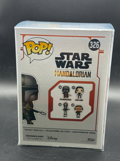 Funko POP! Star Wars: The Mandalorian THE MANDALORIAN Figure #326 with protector - toyscardscomics