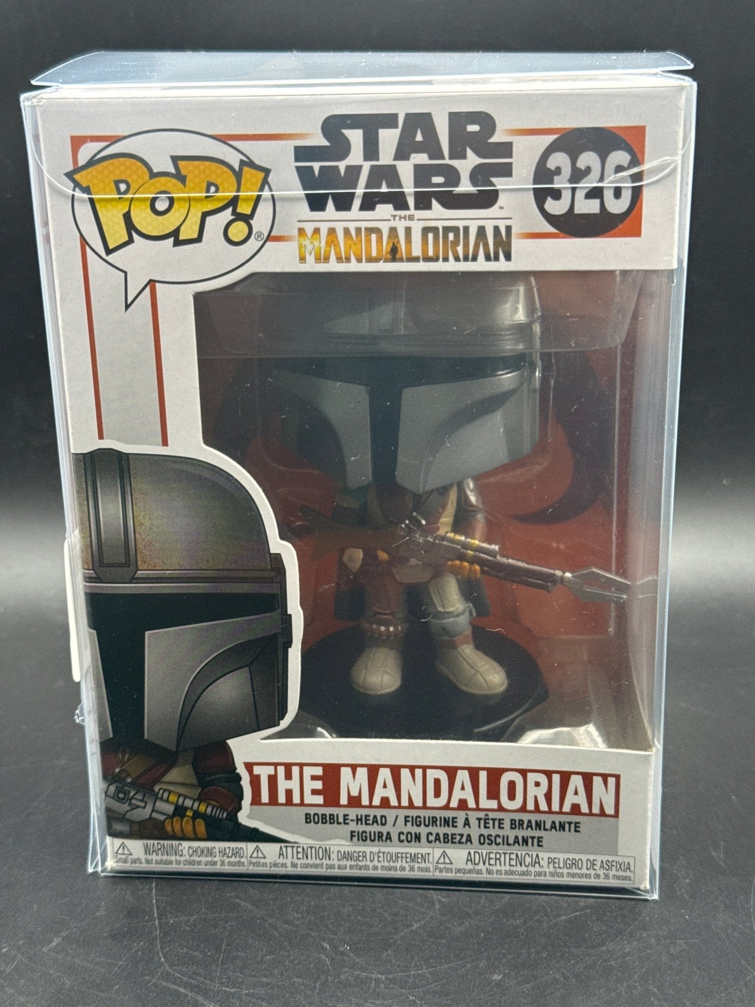 Funko POP! Star Wars: The Mandalorian THE MANDALORIAN Figure #326 with protector - toyscardscomics