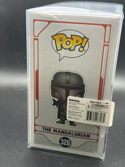 Funko POP! Star Wars: The Mandalorian THE MANDALORIAN Figure #326 with protector - toyscardscomics
