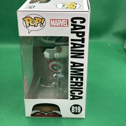 Funko Pop: The Falcon and Winter Soldier - Captain America 819 (GameStop) E - toyscardscomics