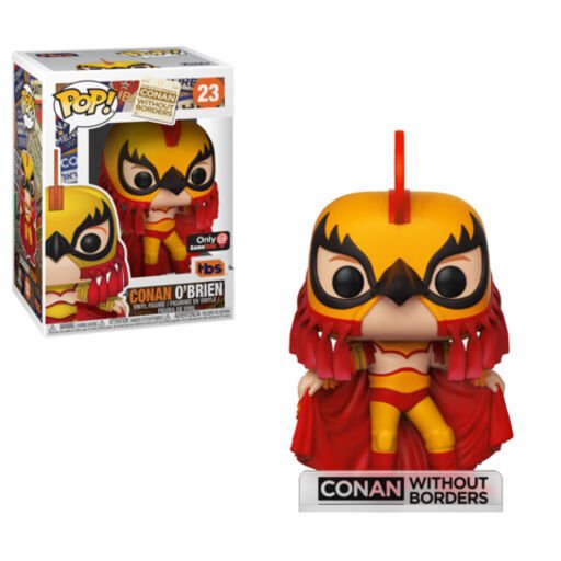 Funko Pop! Vinyl: Conan O'Brien (Luchador) GameStop Exclusive 23 W/Protector - toyscardscomics