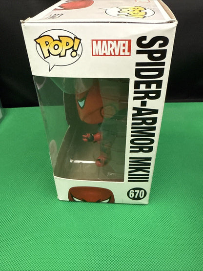 Funko Pop! Vinyl: Marvel - Spider - Armor MKIII - Walgreens (Exclusive) 670 - toyscardscomics