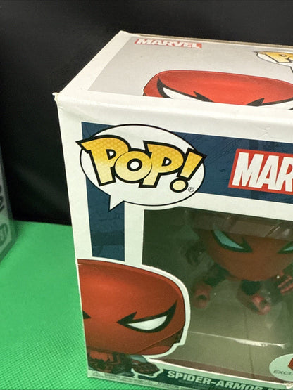 Funko Pop! Vinyl: Marvel - Spider - Armor MKIII - Walgreens (Exclusive) 670 - toyscardscomics