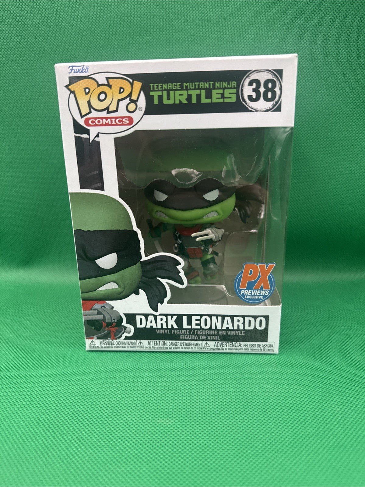 Funko Pop! Vinyl: Teenage Mutant Ninja Turtles - Dark Leonardo - Diamond Comics - toyscardscomics