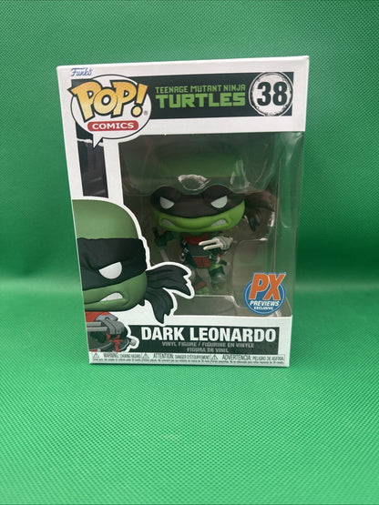 Funko Pop! Vinyl: Teenage Mutant Ninja Turtles - Dark Leonardo - Diamond Comics - toyscardscomics