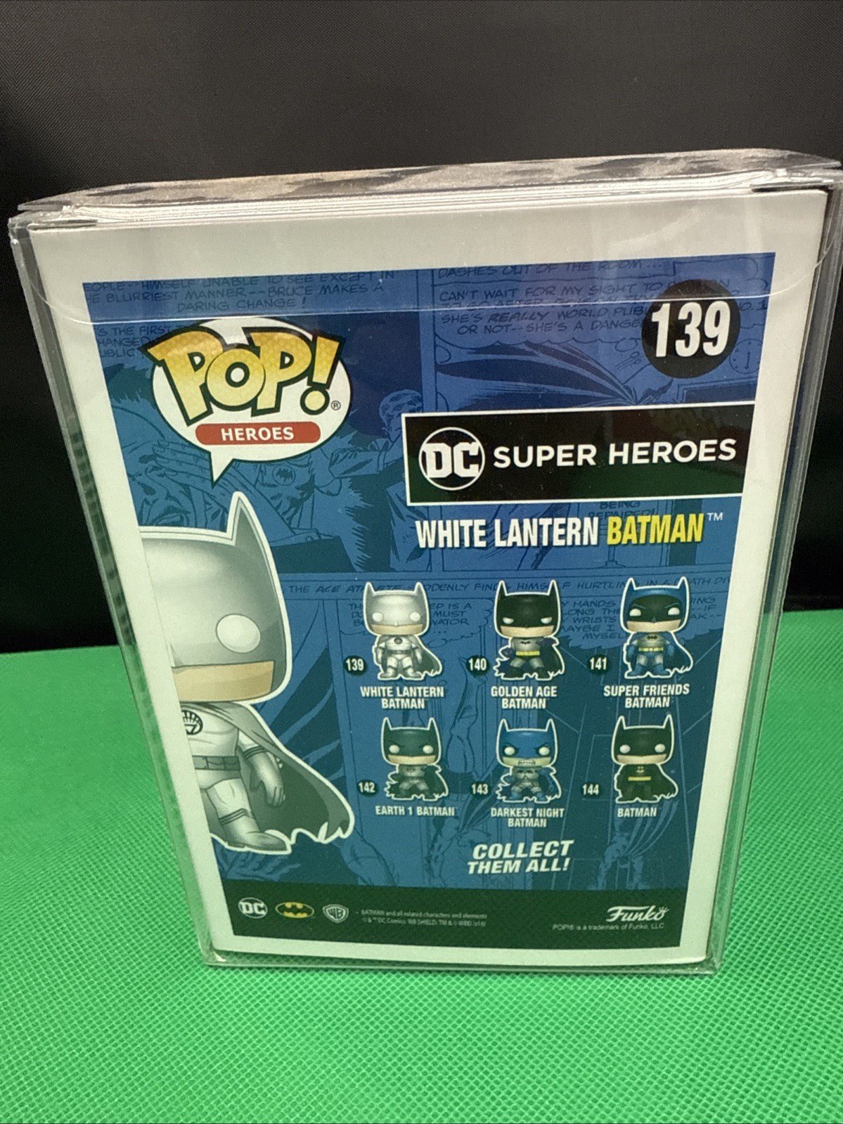 Funko Pop White Lantern Batman 139 Exclusive w/ protector - toyscardscomics
