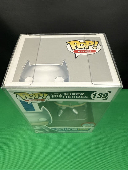 Funko Pop White Lantern Batman 139 Exclusive w/ protector - toyscardscomics